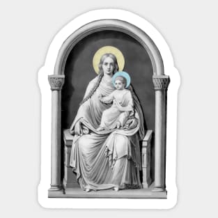 Our Lady Mother of God Mary and the Child Jesus Christ Sticker
